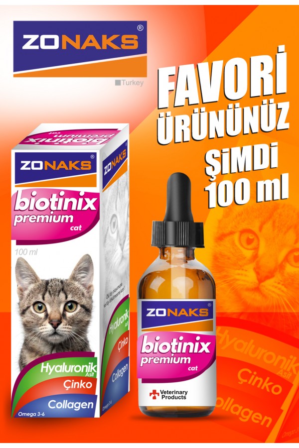 ZONAKS BİOTİNİX PREMİUM CAT PLUS 100 ML 6'lı