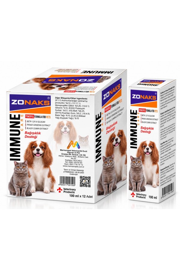 ZONAKS KEDİ-KÖPEK BAĞIŞIKLIK DESTEĞİ 100 ML 
