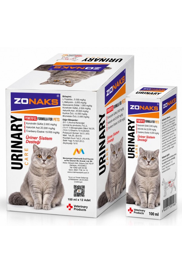ZONAKS KEDİ ÜRİNERİ SİSTEM DESTEĞİ 100 ML 