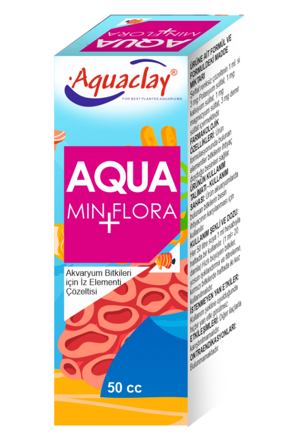 AQUACLAY MIN FLORA İZ ELEMENTİ 50 cc 12'li