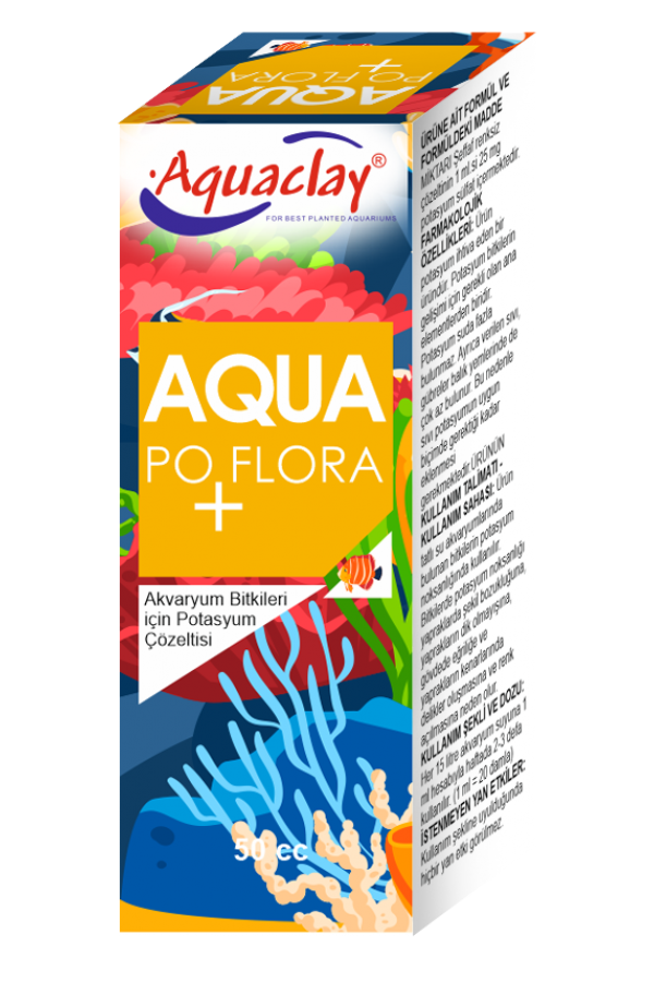 AQUACLAY PO FLORA POTASYUM ÇÖZELTİ 50 cc 12'li
