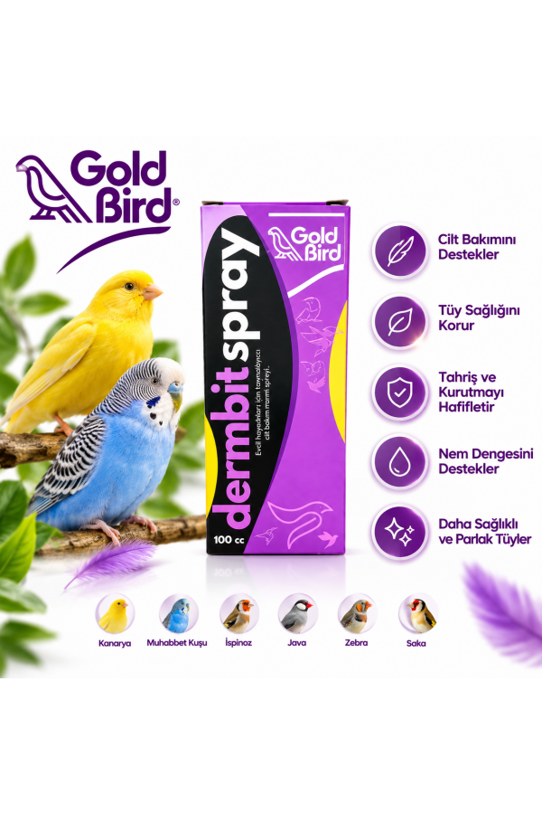 GOLD BİRD DERMBİT SPREY 100 cc 12'li