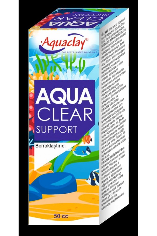 AQUACLAY CLEAR SUPPORT BERRAKLAŞTIRICI 50 cc 12'li
