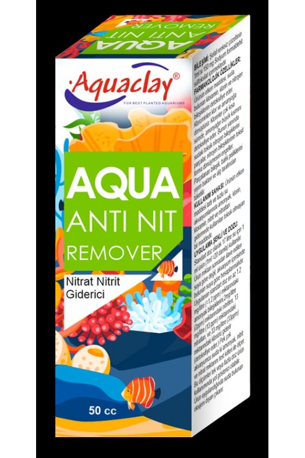 AQUACLAY ANTI NIT REMOWER NİTRAT NİTRİT 50 cc 12'li