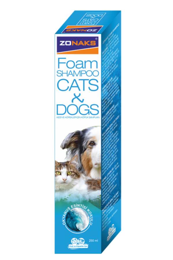 ZONAKS FOAM SHAMPOO CAT & DOG OCEAN FRESH 250 ML