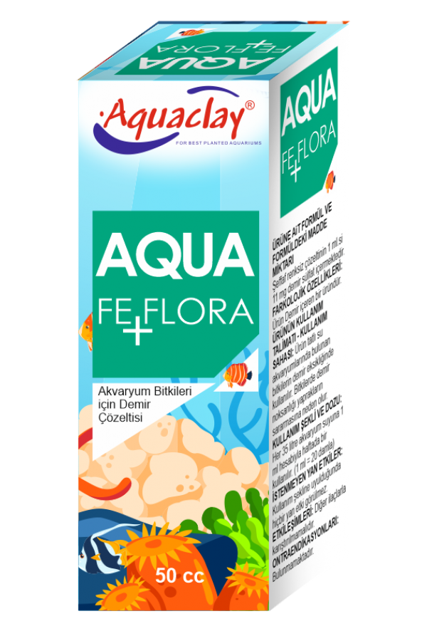 AQUACLAY FE FLORA DEMİR ÇÖZELTİ 50 cc 12'li