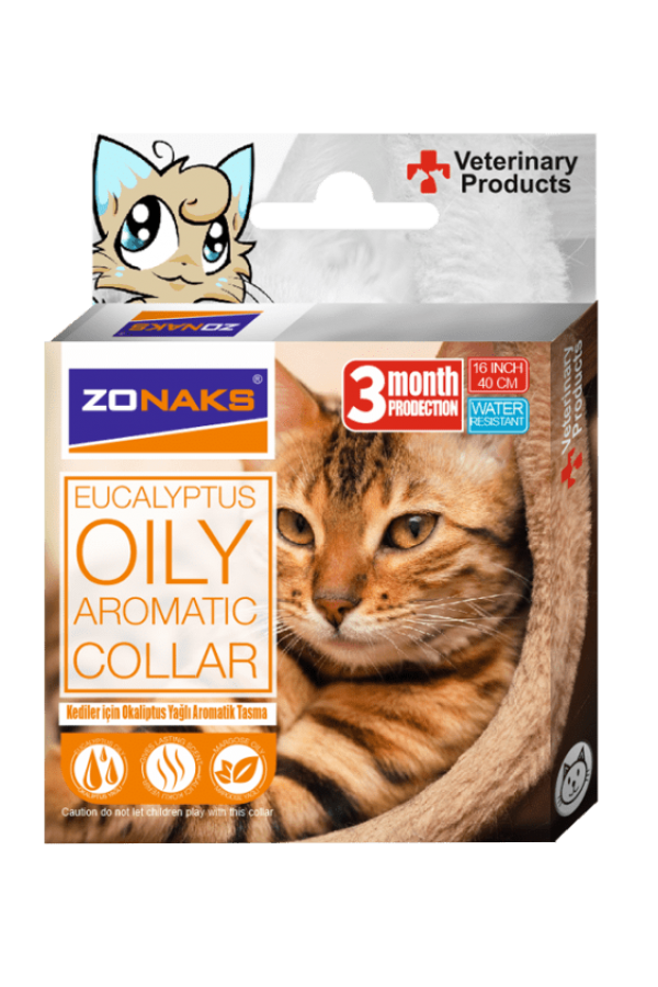 ZONAKS EUCALYPTUS AROMATIC COLLAR CAT 40 CM 12'li