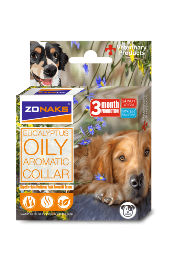 ZONAKS EUCALYPTUS AROMATIC COLLAR DOG 60 CM 12'li